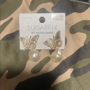 Sugarfix by BaubleBar Butterfly Pearl Earrings